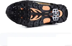 24 Teeth Ice Gripper for Shoes Women Men Crampons Ice Gripper Spike Grips Cleats for Snow Climbing Hiking Ice Grips for Shoes