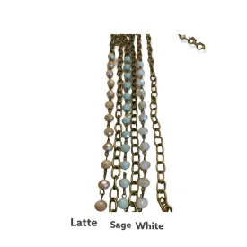 30" Bead & Leaf Necklace