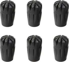 6Pcs Replacement Cane Tips - Walking Sticks Accessories, Fit Most Trekking & Hiking Poles