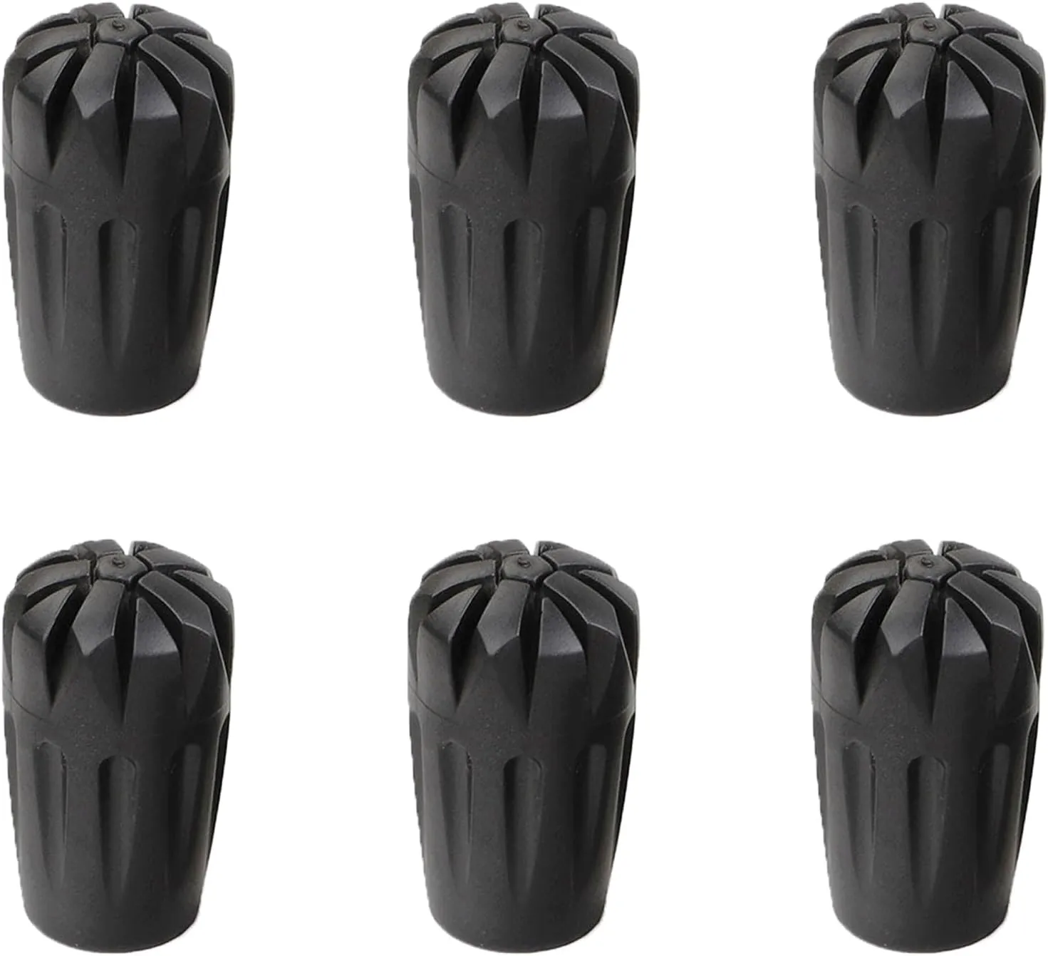 6Pcs Replacement Cane Tips - Walking Sticks Accessories, Fit Most Trekking & Hiking Poles