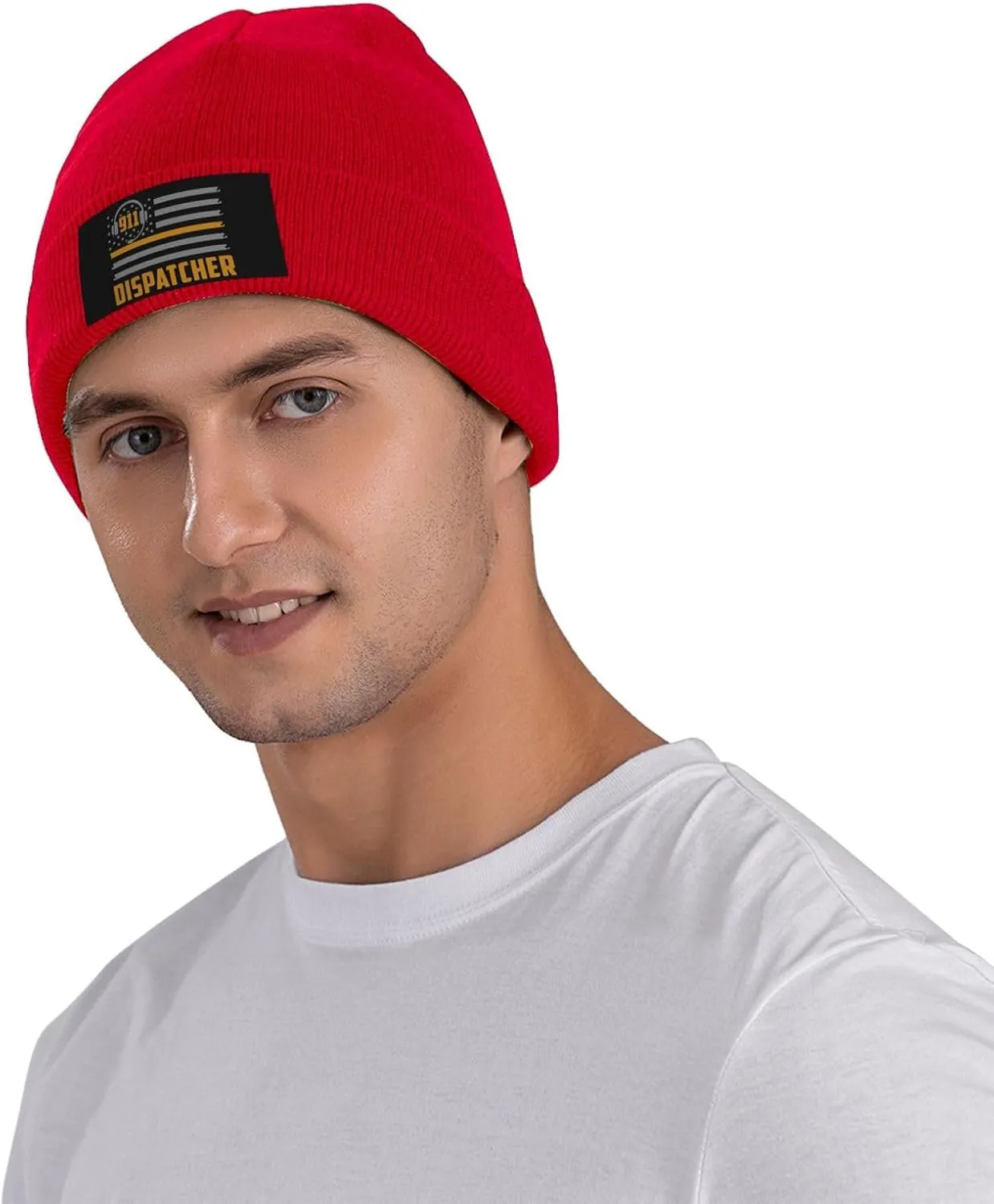 911 Dispatcher Beanie Hat Warm Knit Cuffed Beanie Cap Funny Winter Hat for Men Women