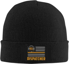 911 Dispatcher Beanie Hat Warm Knit Cuffed Beanie Cap Funny Winter Hat for Men Women