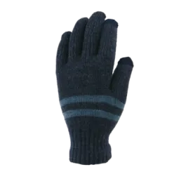 ACRYLIC KNIT TOUCHSCREEN GLOVE - NAVY