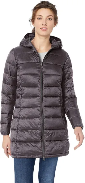 Amazon Essentials Women's Lightweight Water-Resistant Packable Hooded Puffer Coat (Available in Plus Size)