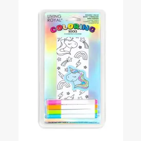 Ankle Socks - DIY Coloring Kit - Unicorn Galaxy