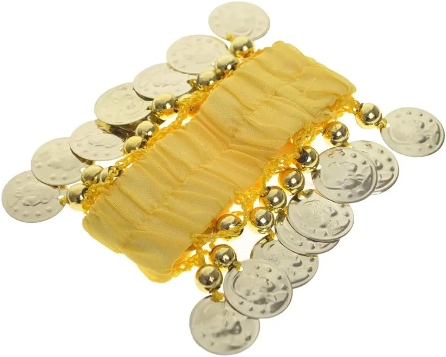 Belly Dance Wrist Ankle Cuffs Bracelets, Halloween Costume Accessory