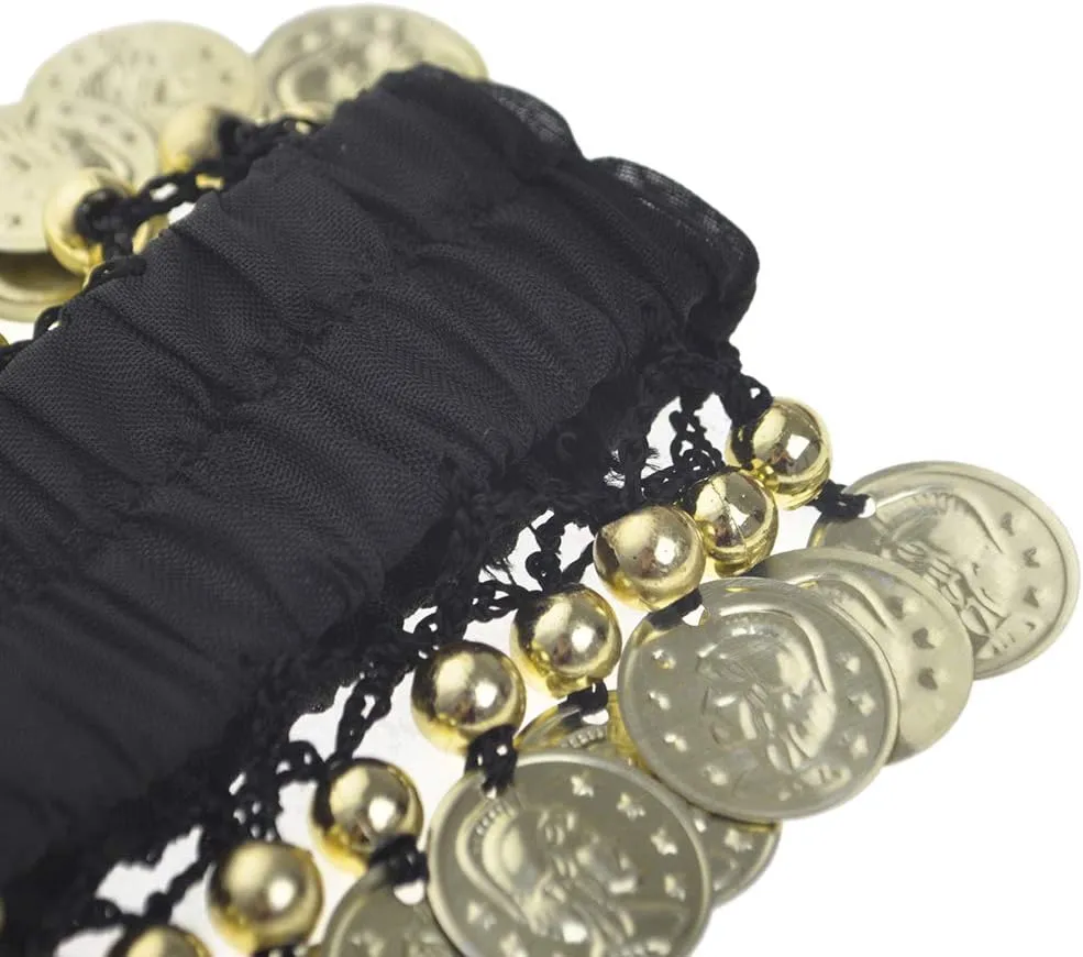 Belly Dance Wrist Ankle Cuffs Bracelets, Halloween Costume Accessory