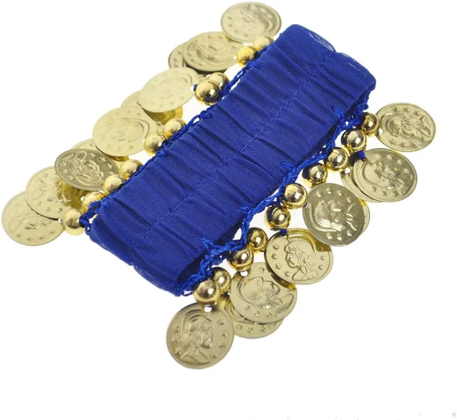 Belly Dance Wrist Ankle Cuffs Bracelets, Halloween Costume Accessory