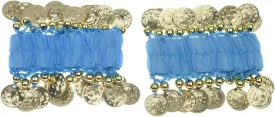 Belly Dance Wrist Ankle Cuffs Bracelets, Halloween Costume Accessory