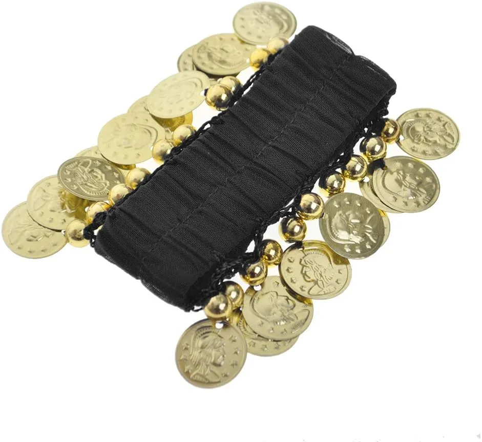 Belly Dance Wrist Ankle Cuffs Bracelets, Halloween Costume Accessory