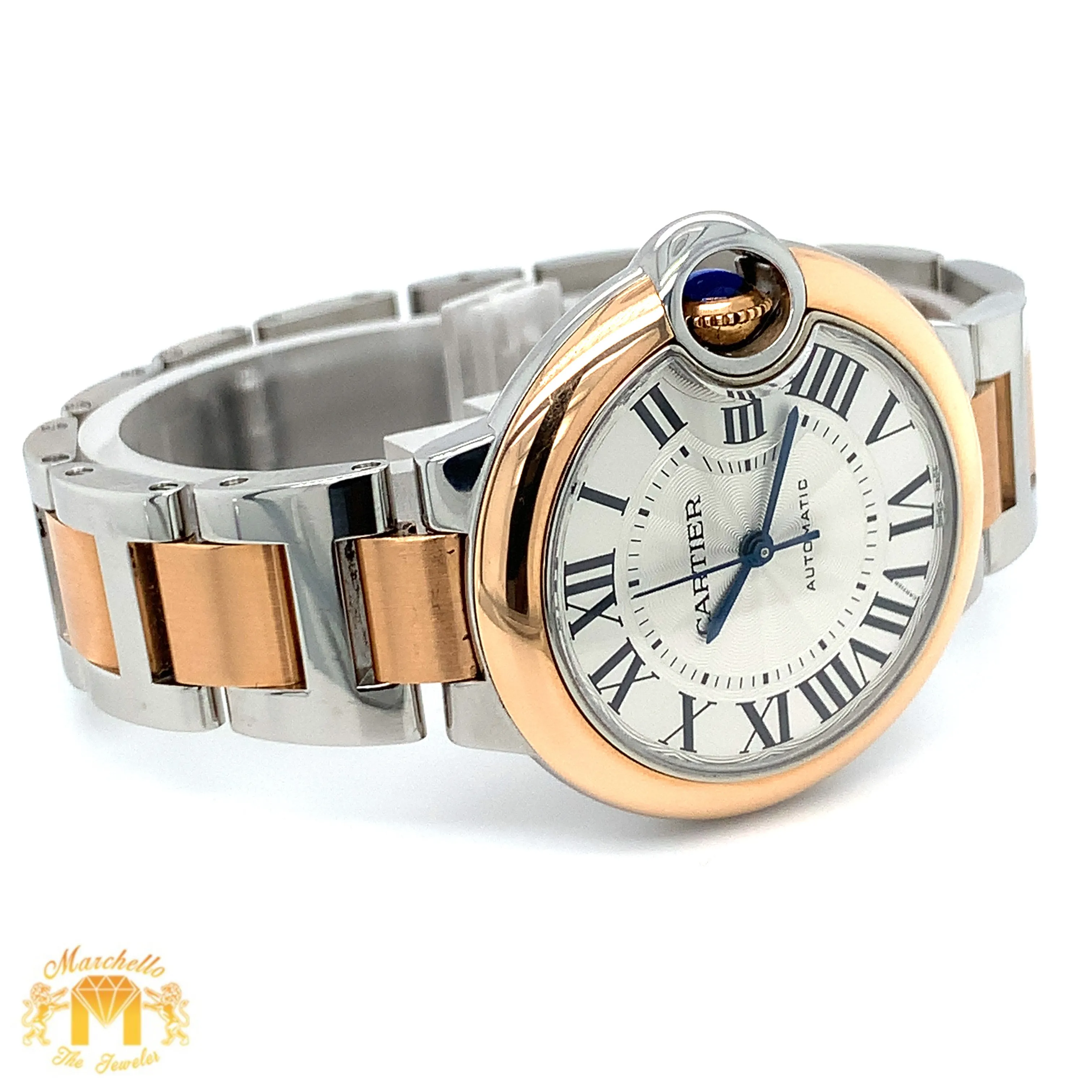 Cartier Ballon Bleu De Watch with Two-tone Oyster Bracelet (Model number: 3753)