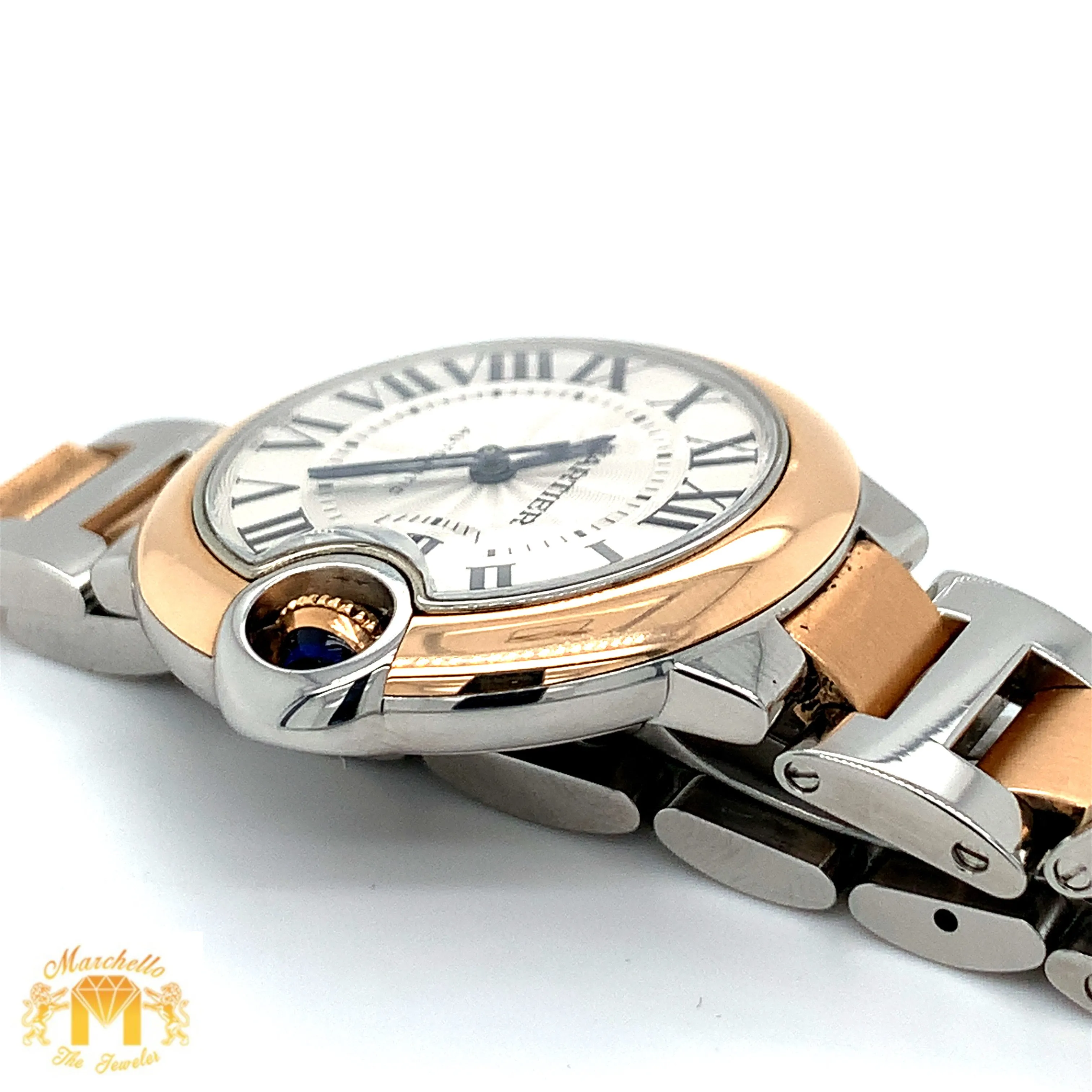 Cartier Ballon Bleu De Watch with Two-tone Oyster Bracelet (Model number: 3753)