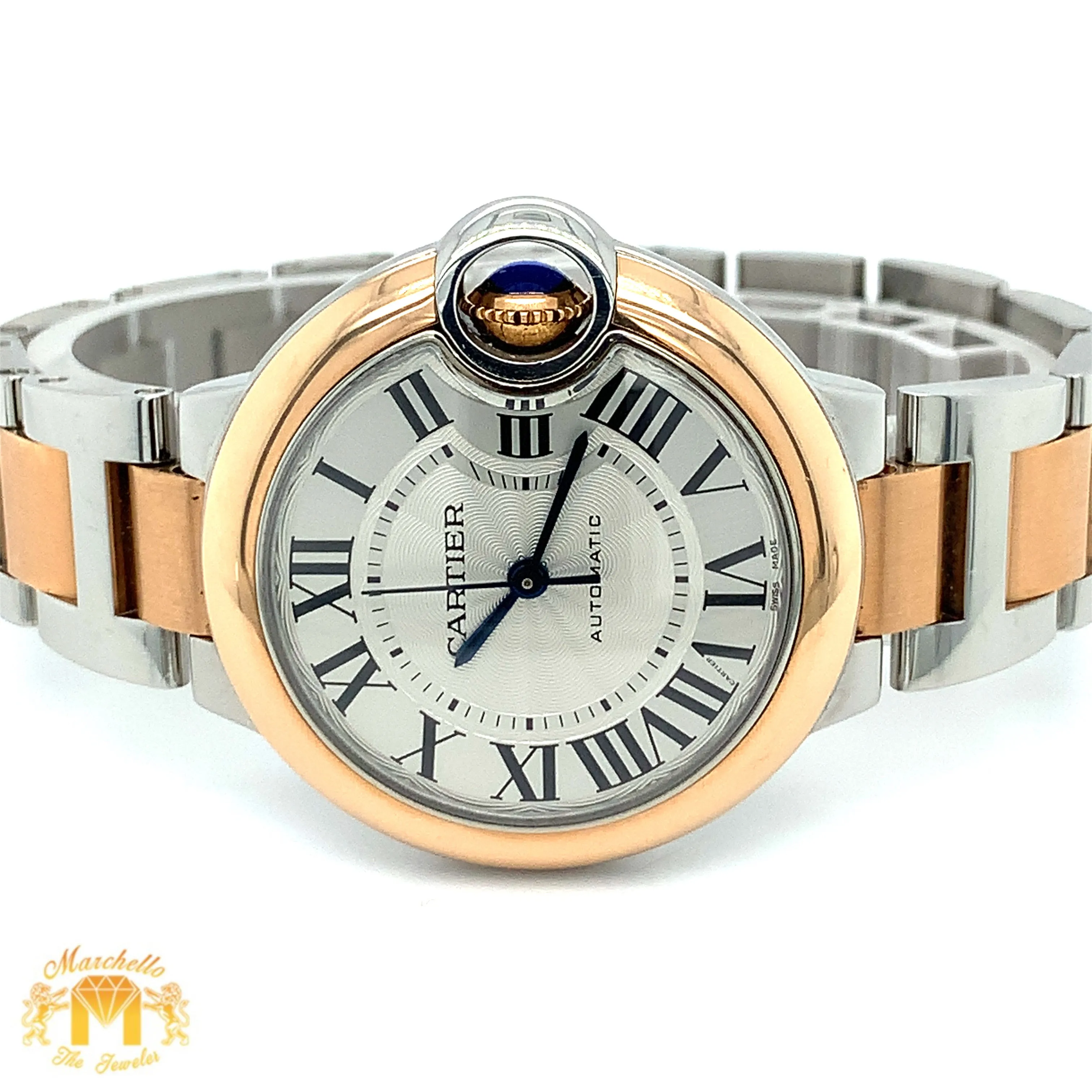 Cartier Ballon Bleu De Watch with Two-tone Oyster Bracelet (Model number: 3753)