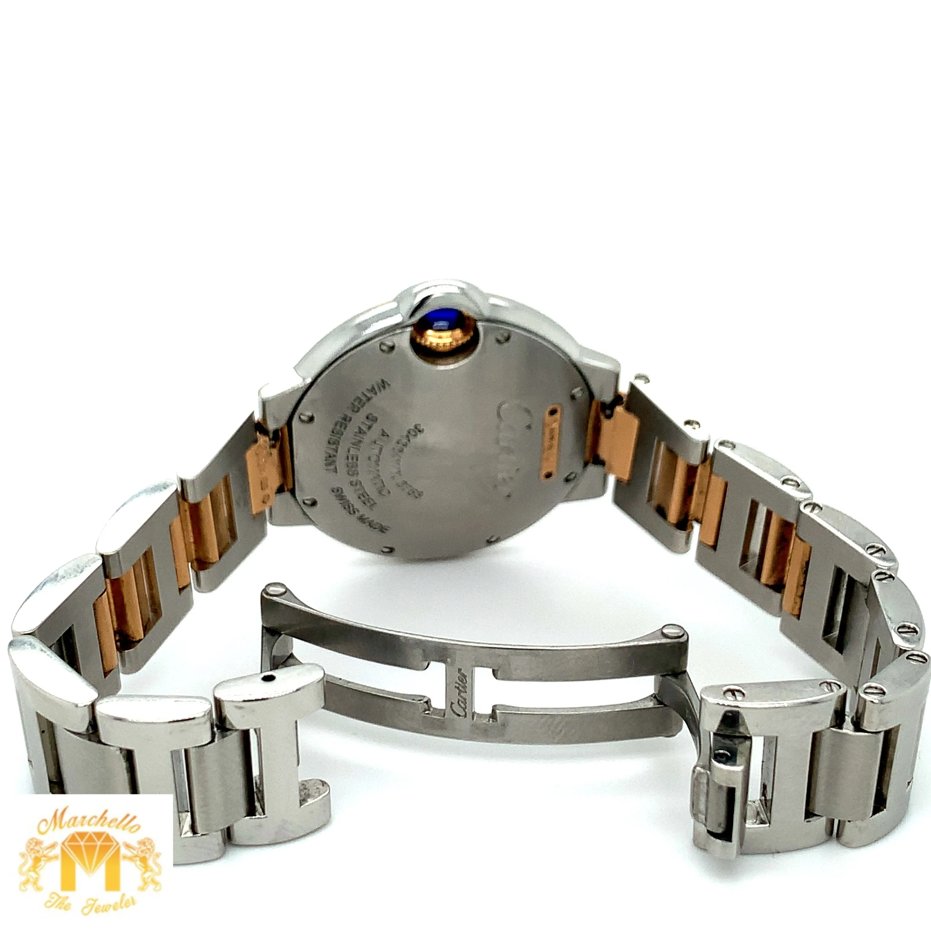 Cartier Ballon Bleu De Watch with Two-tone Oyster Bracelet (Model number: 3753)