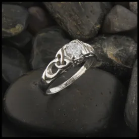 Cathedral Diamond Engagement Ring