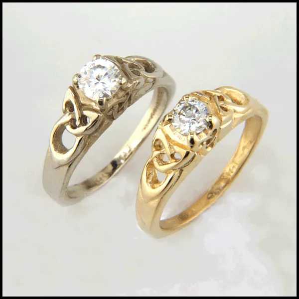 Cathedral Diamond Engagement Ring