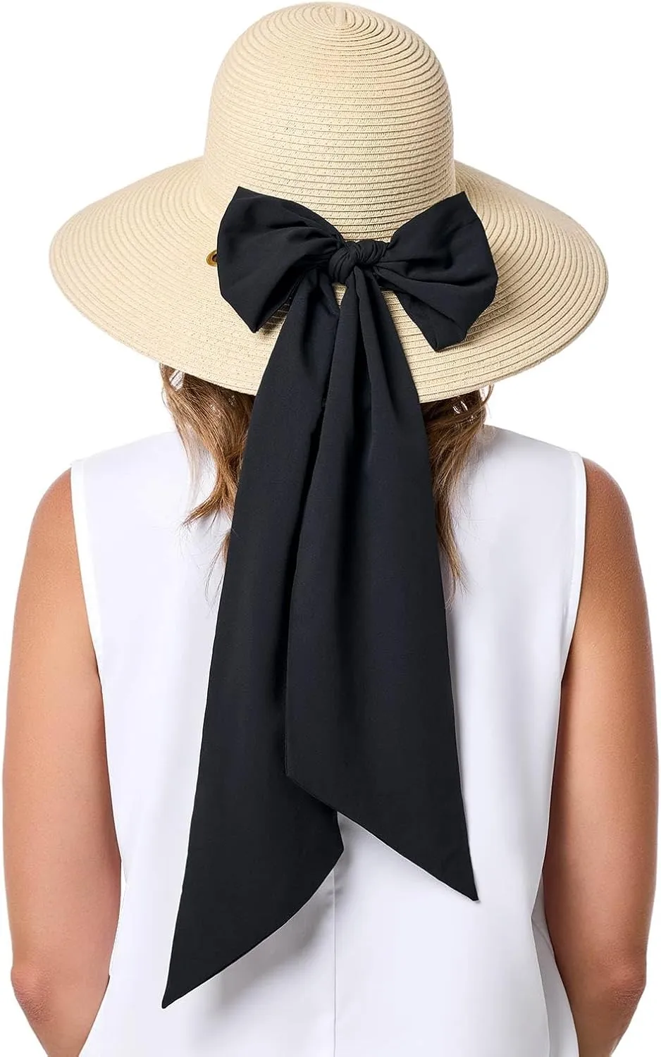 Coolibar UPF 50  Womens Stella Scarf Detail Hat - Sun Protective