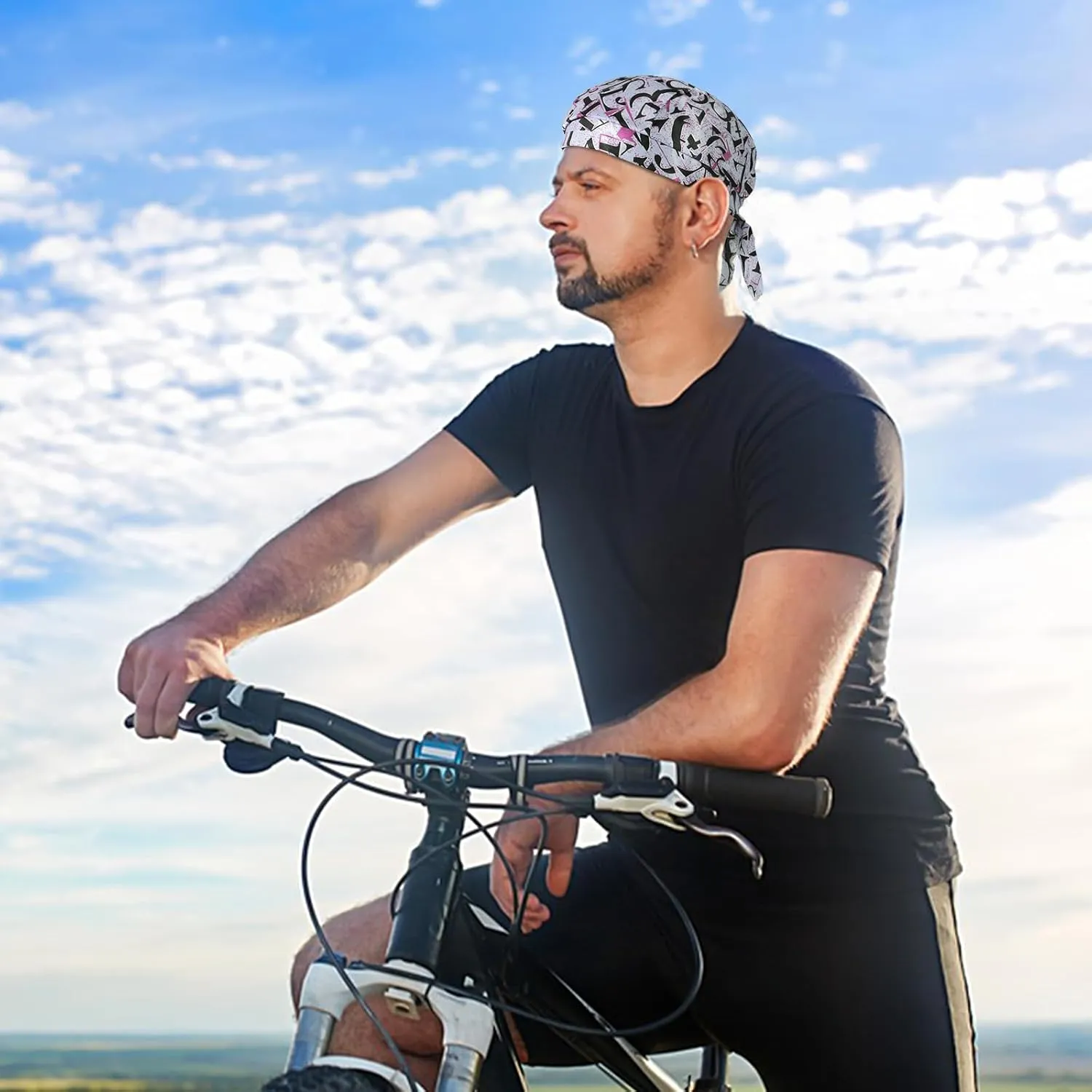 DOCILA Do Rags for Men Skull Cap Women Silk Helmet Liner Doo Rag Silky Motorcycle Head Wrap Bandana Cycling Satin Durags