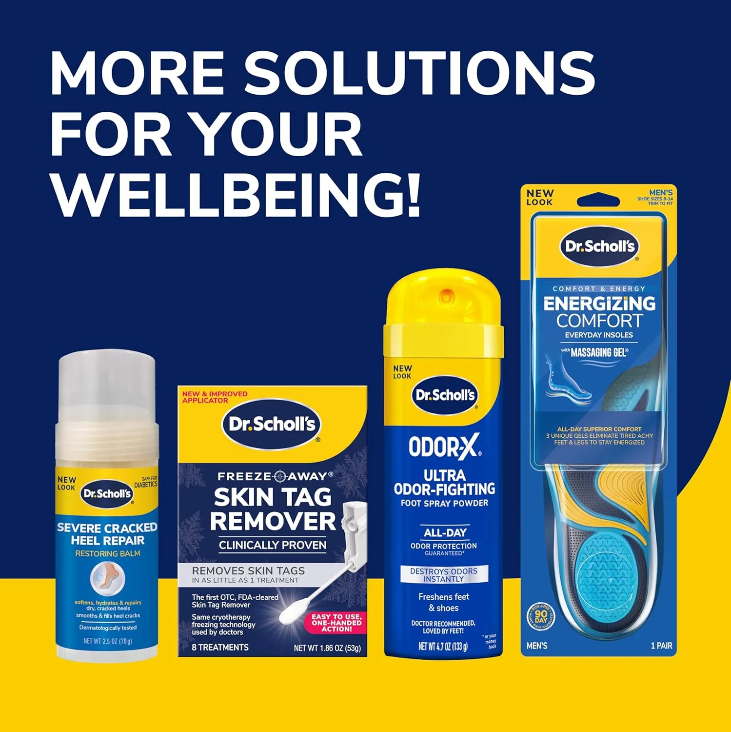 Dr. Scholl's Plantar Fasciitis Pain Patches with Hydrogel Flexible Technology, 8 Ct // Clinically Tested 12-Hour Daily Pain Relief - Contours to Your Foot - with Lidocaine & Menthol, 8 Treatments