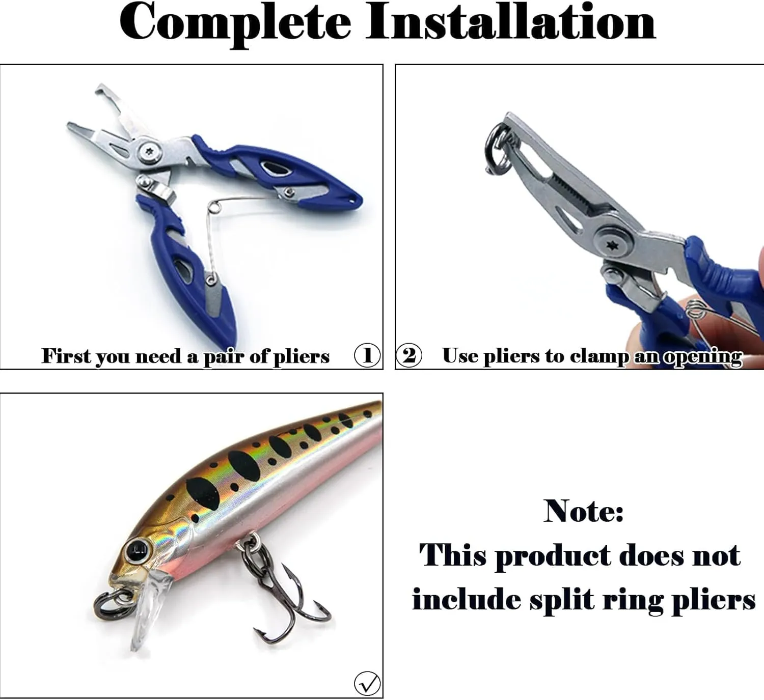 Fishing Split Rings - 100Pcs Stainless Steel Lure Ring for Link Fishing Hooks Heavy Duty Saltwater Terminal Tackle Connector