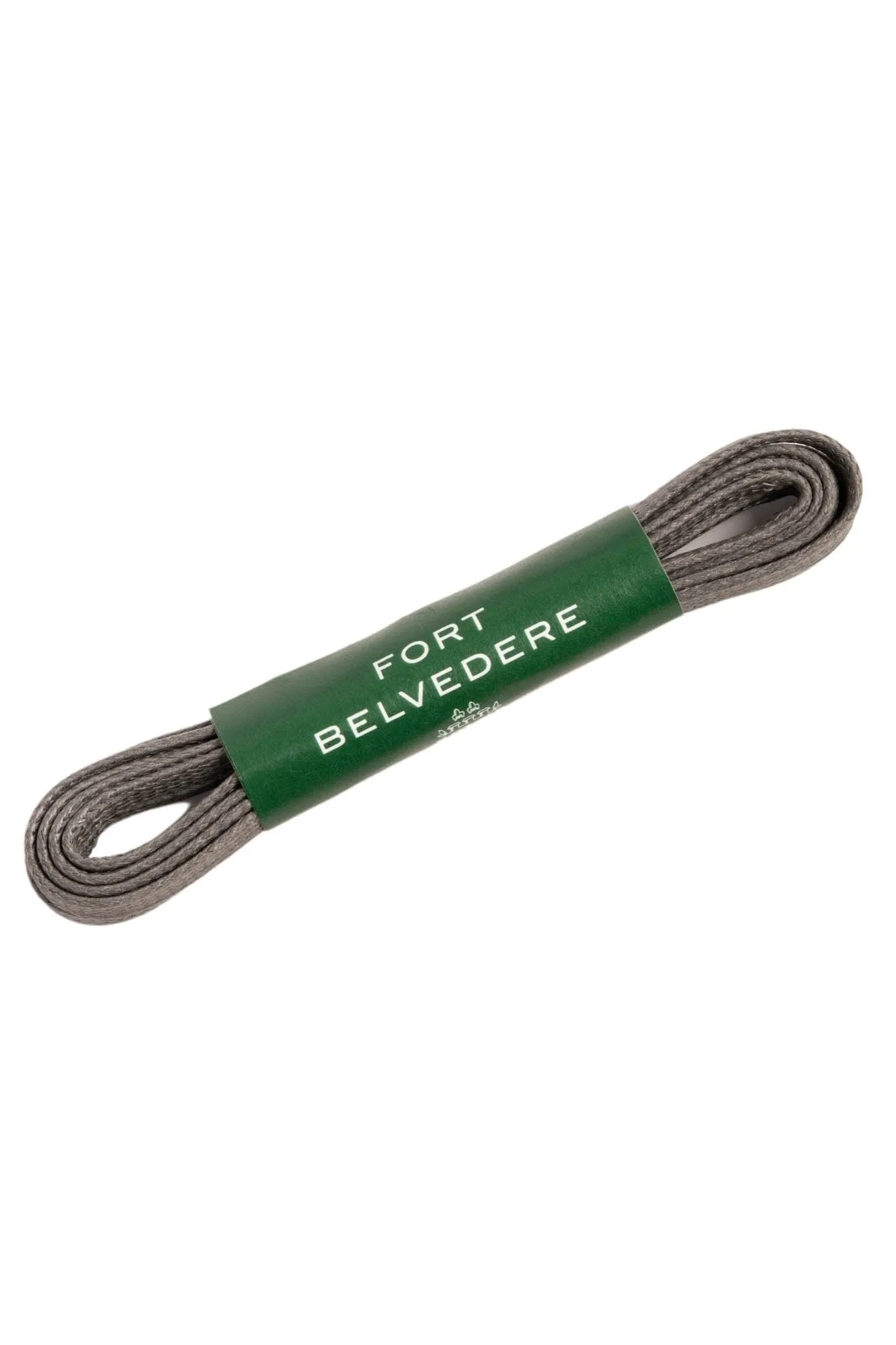 Flat Charcoal Waxed Cotton Shoelaces