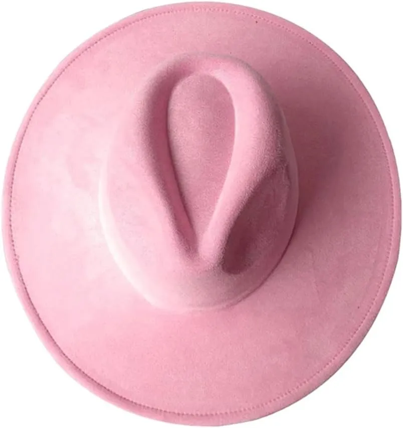 Hgvcfcv Men's and Women's Jazz Hat British Style Sombrero Hombre Fedora Hats for Women Fashionable