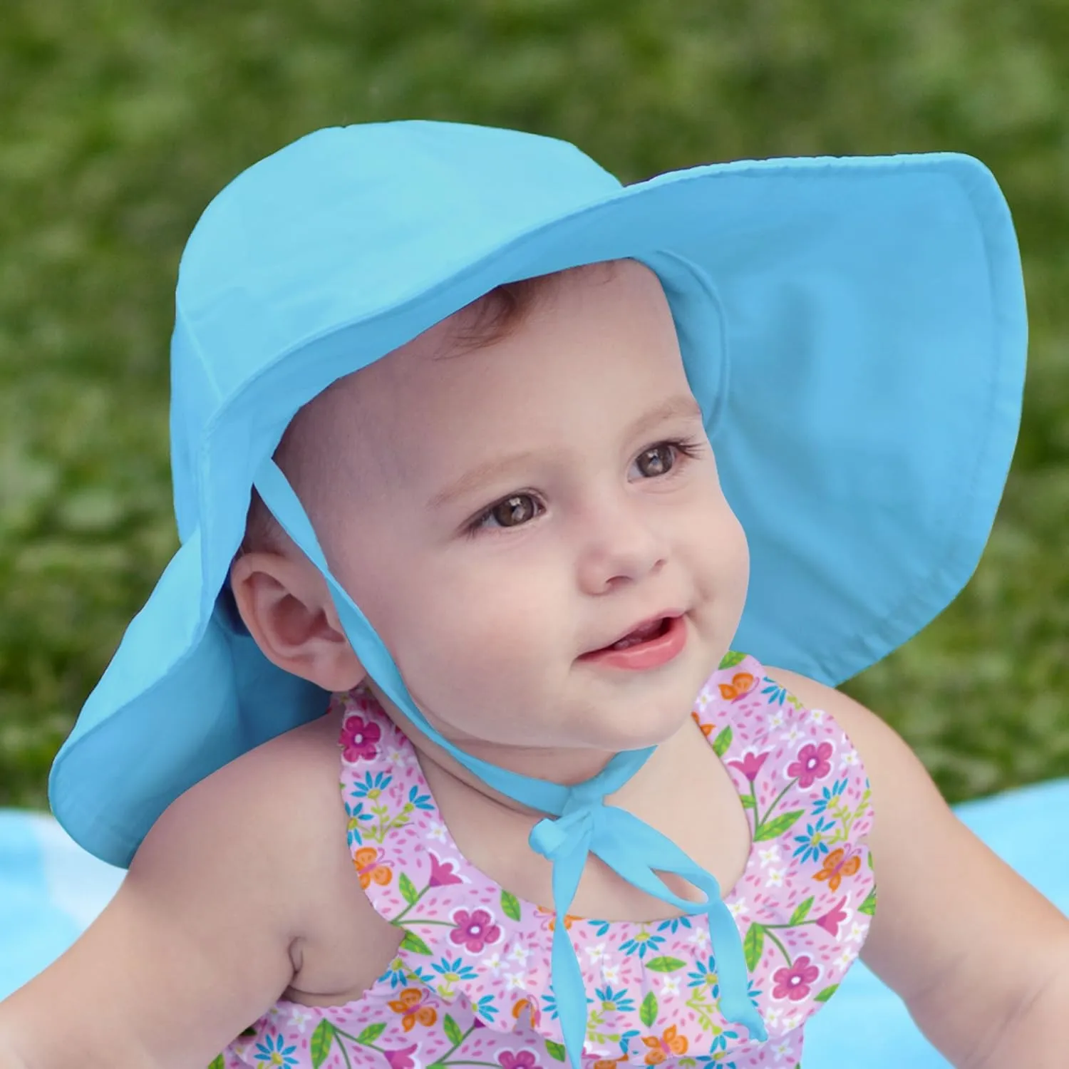 i play. Baby Girls' Brim Hat | All-Day UPF 50  Sun Protection for Head, Neck, & Eyes