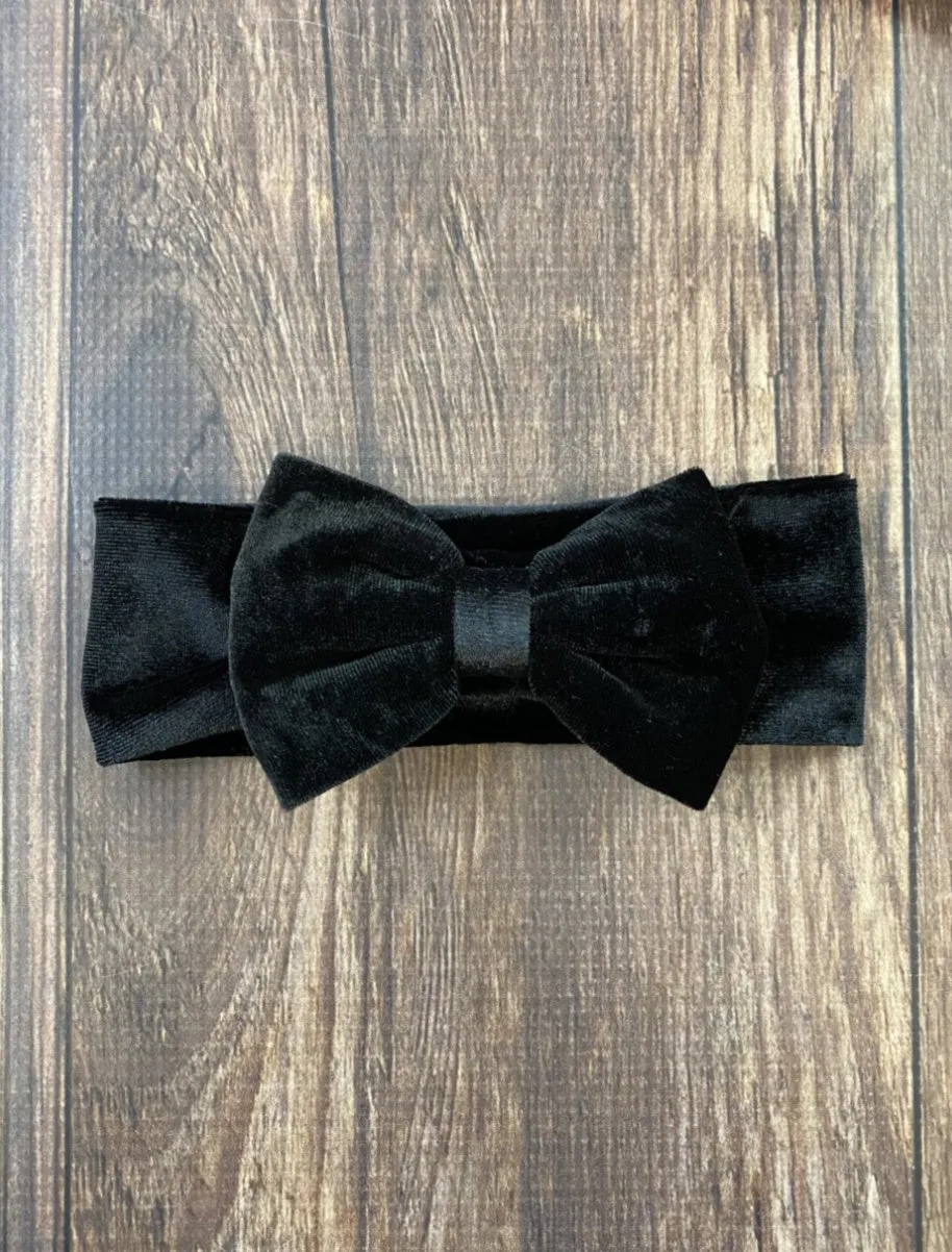 Infant Velvet Bow Headbands