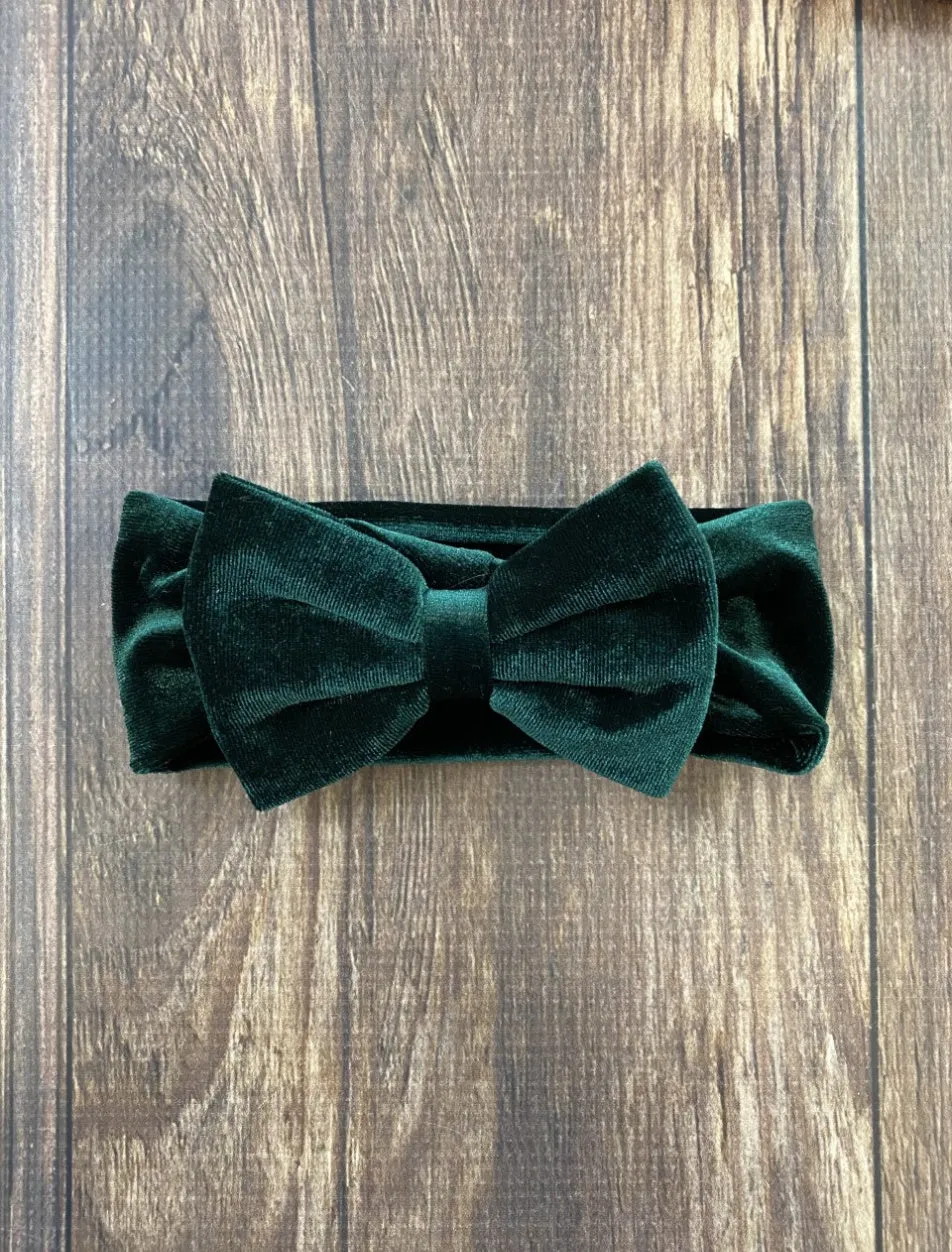 Infant Velvet Bow Headbands