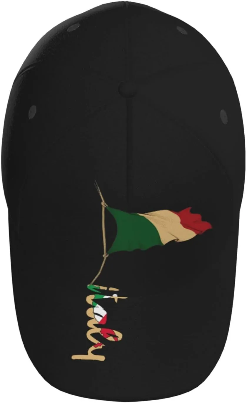 Italy Flag Snapback Cap Italy Baseball Hats Italian Sun Hat Adjustable Flag Cap Italy Hats for Women Men