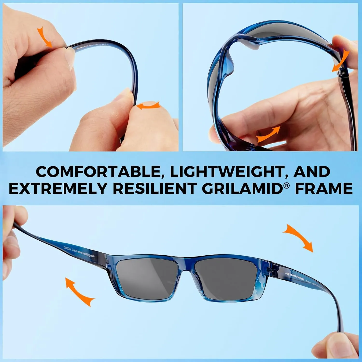 KastKing Huzzah Polarized Sport Sunglasses for Men and Women, Ideal for Driving Fishing Cycling and Running,UV Protection