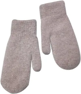 Knit Mittens for Women Warm Winter Fleece Lined Mittens Womens Gloves for Cold Weather
