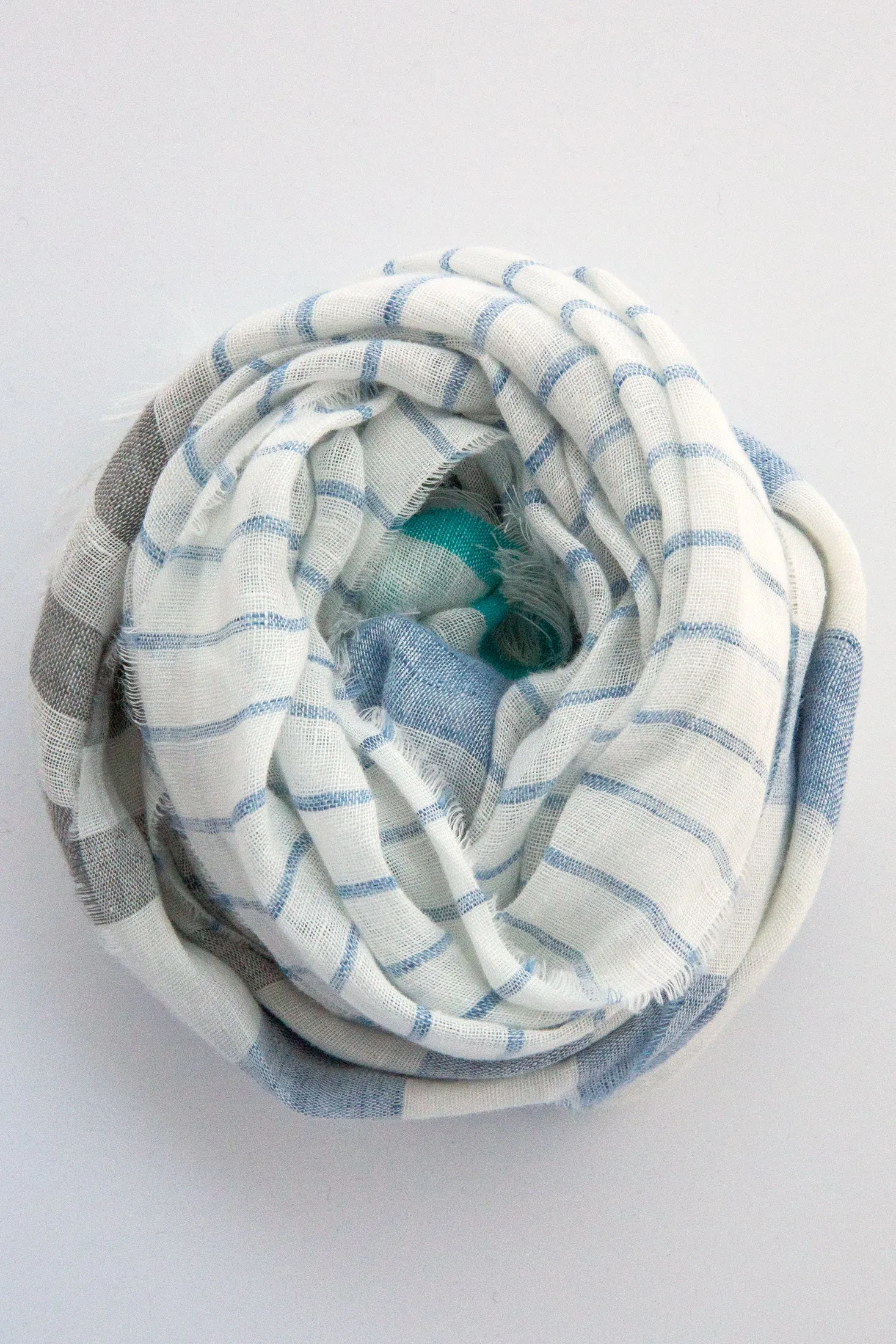 Linen Stripe Stole