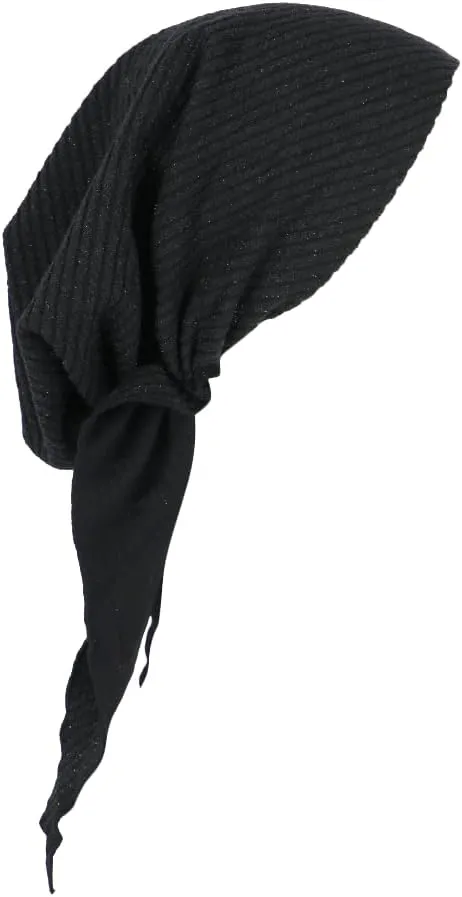 Madison Headwear Pretied Head Scarves for Women Featuring A Unique Sparkly Foil Finish and Stretchy Ribbed Fabric