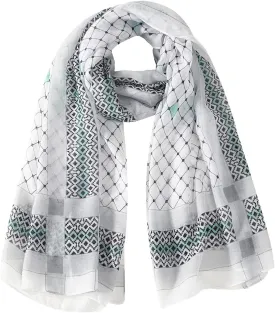 MELIFLUOS DESIGNED IN SPAIN Scarf for Women Lightweight Geometric Fashion Spring Summer Scarves Shawl Wraps