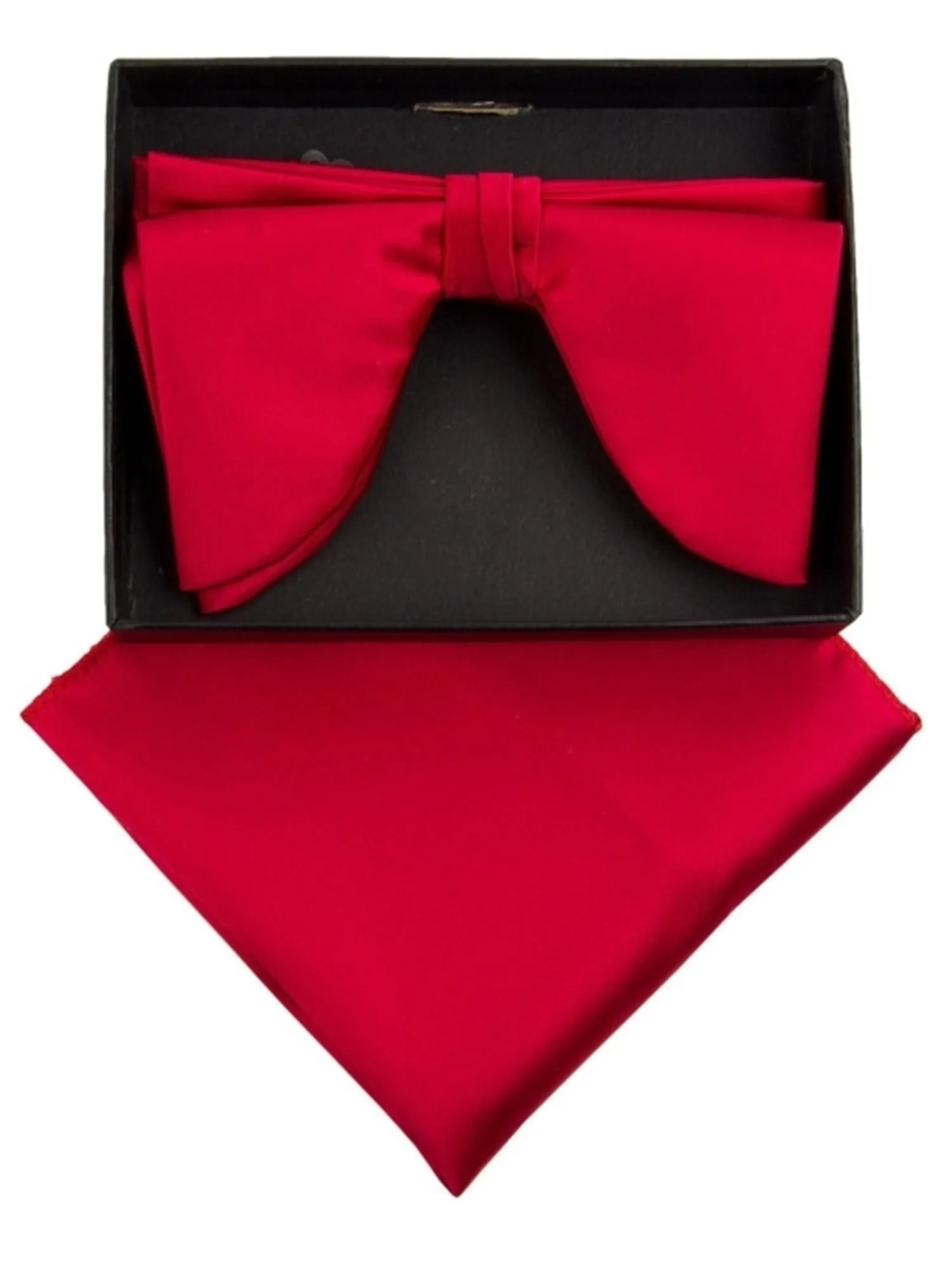 Men's Edwardian Wedding PreTied Tuxedo Bow Tie Adjustable Length W/Hanky