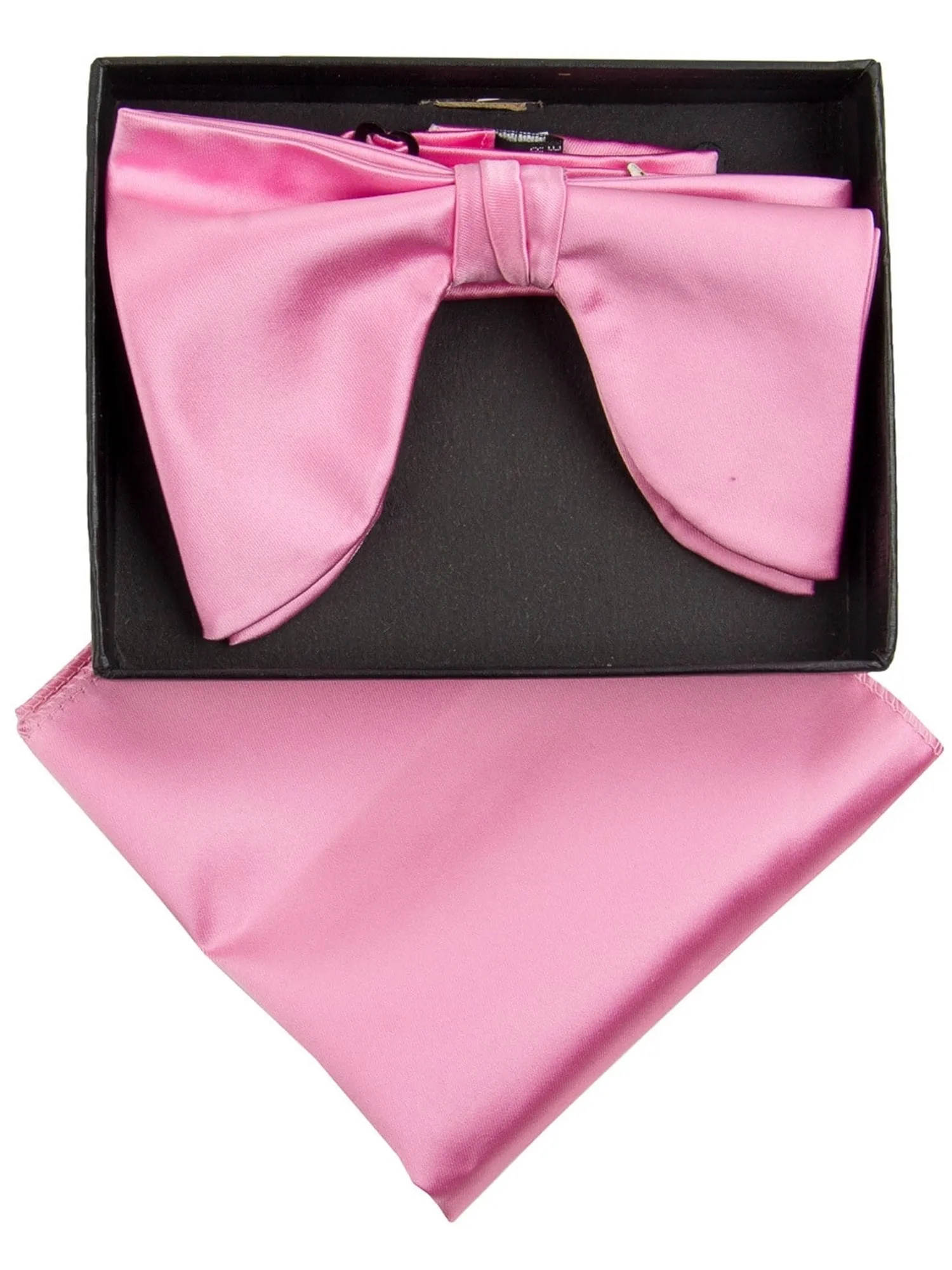 Men's Edwardian Wedding PreTied Tuxedo Bow Tie Adjustable Length W/Hanky