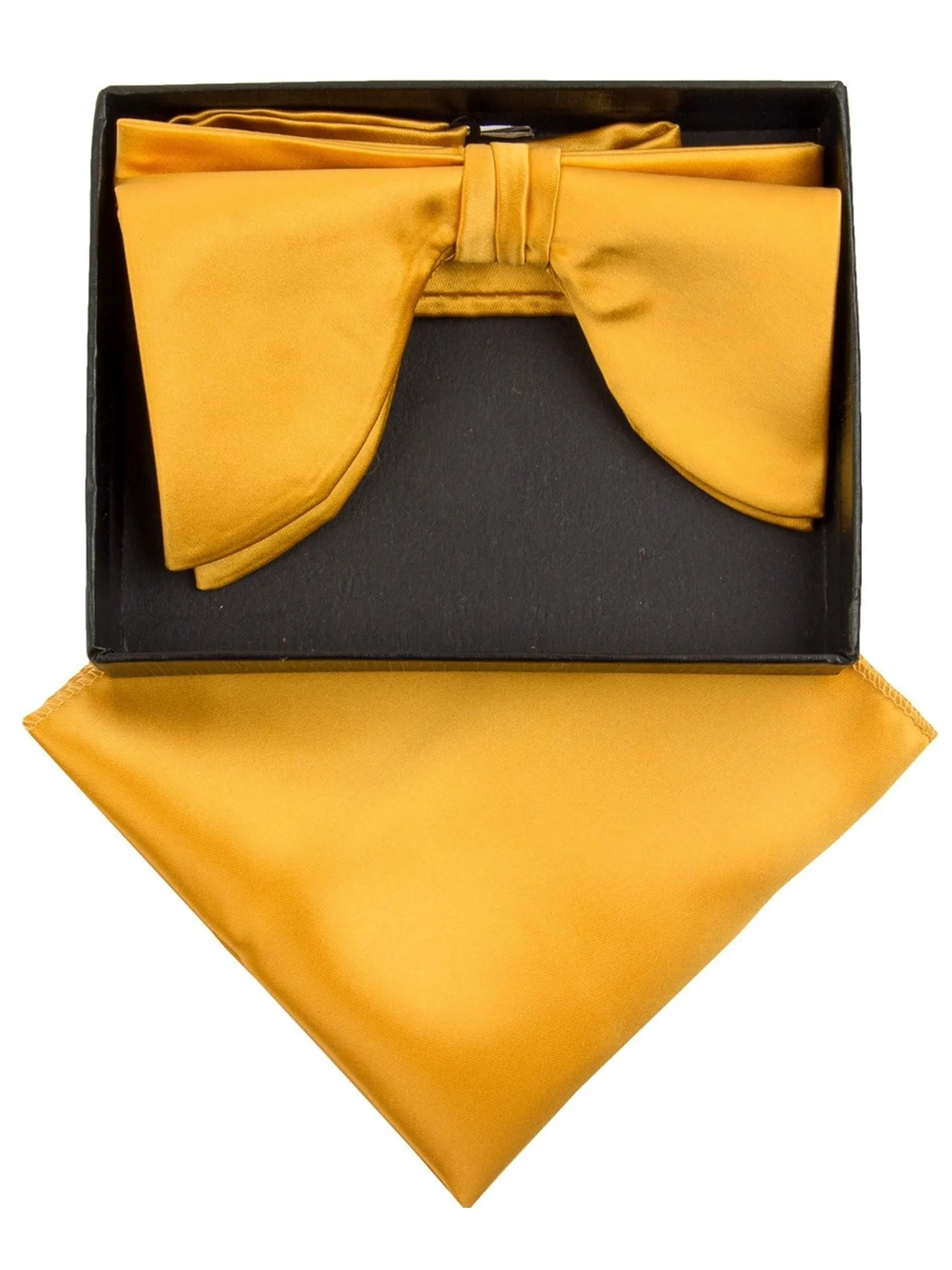 Men's Edwardian Wedding PreTied Tuxedo Bow Tie Adjustable Length W/Hanky