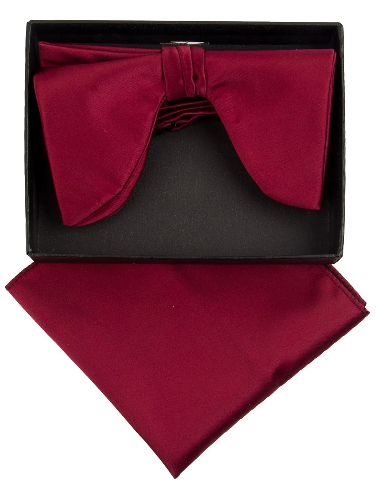 Men's Edwardian Wedding PreTied Tuxedo Bow Tie Adjustable Length W/Hanky