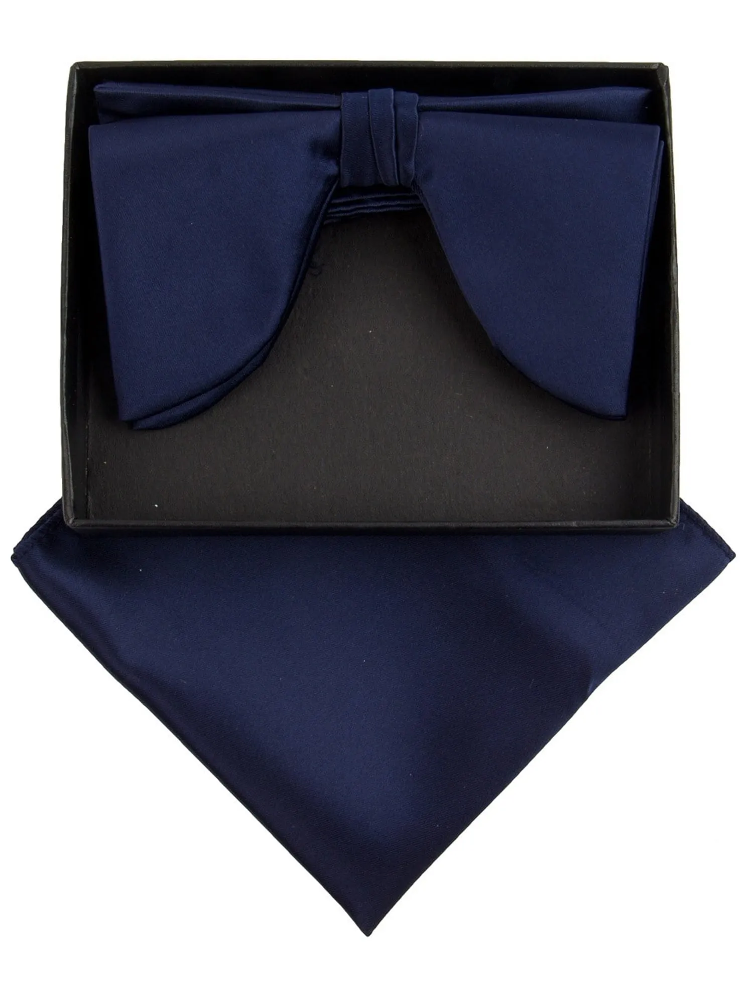 Men's Edwardian Wedding PreTied Tuxedo Bow Tie Adjustable Length W/Hanky