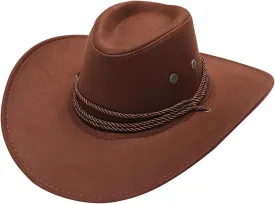 Men's Outdoor Retro Rodeo Wild Cowboy Hat Western Cowboy Hat Men and Women Unisex Cowboy Hats