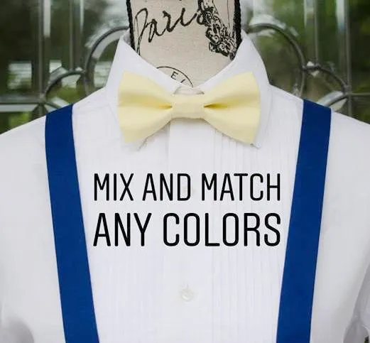 Mix and Match Bow Tie and Suspenders