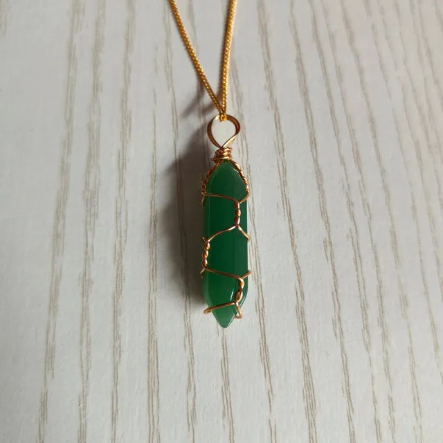 Natural Stone Pendant Necklace