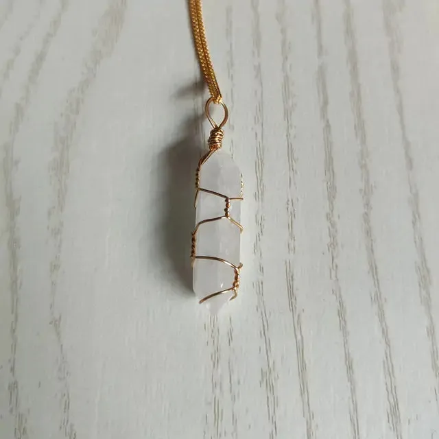 Natural Stone Pendant Necklace
