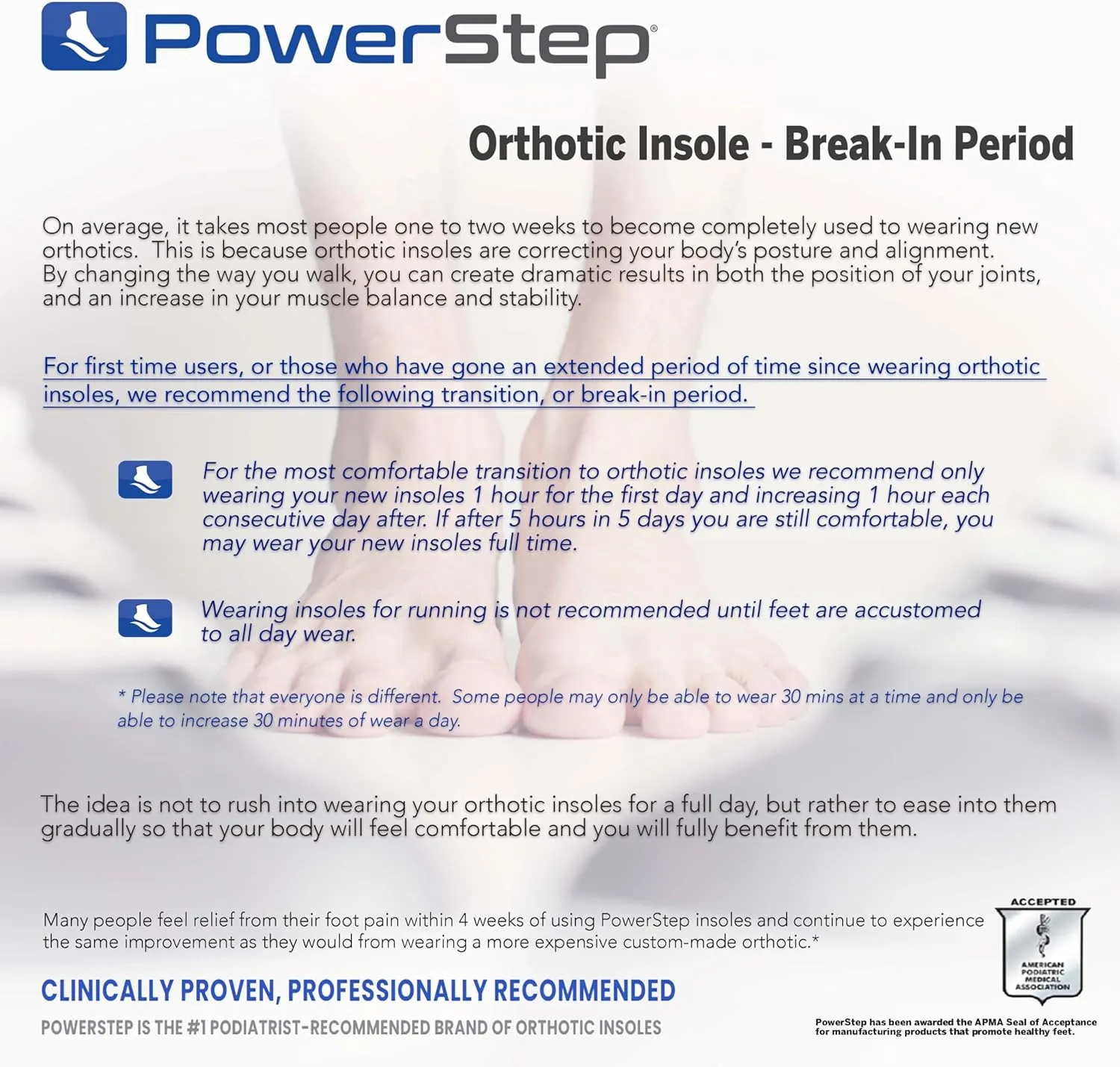PowerStep Pinnacle Insoles - Orthotics for Plantar Fasciitis Relief  Made in USA Orthotic Insoles for Arch Support with Moderate Pronation - #1 Podiatrist Recommended (M 10-10.5 W 12)