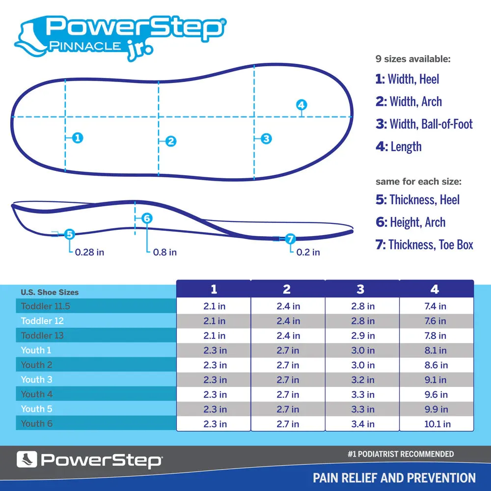 POWERSTEP PINNACLE JUNIOR FULL LENGTH
