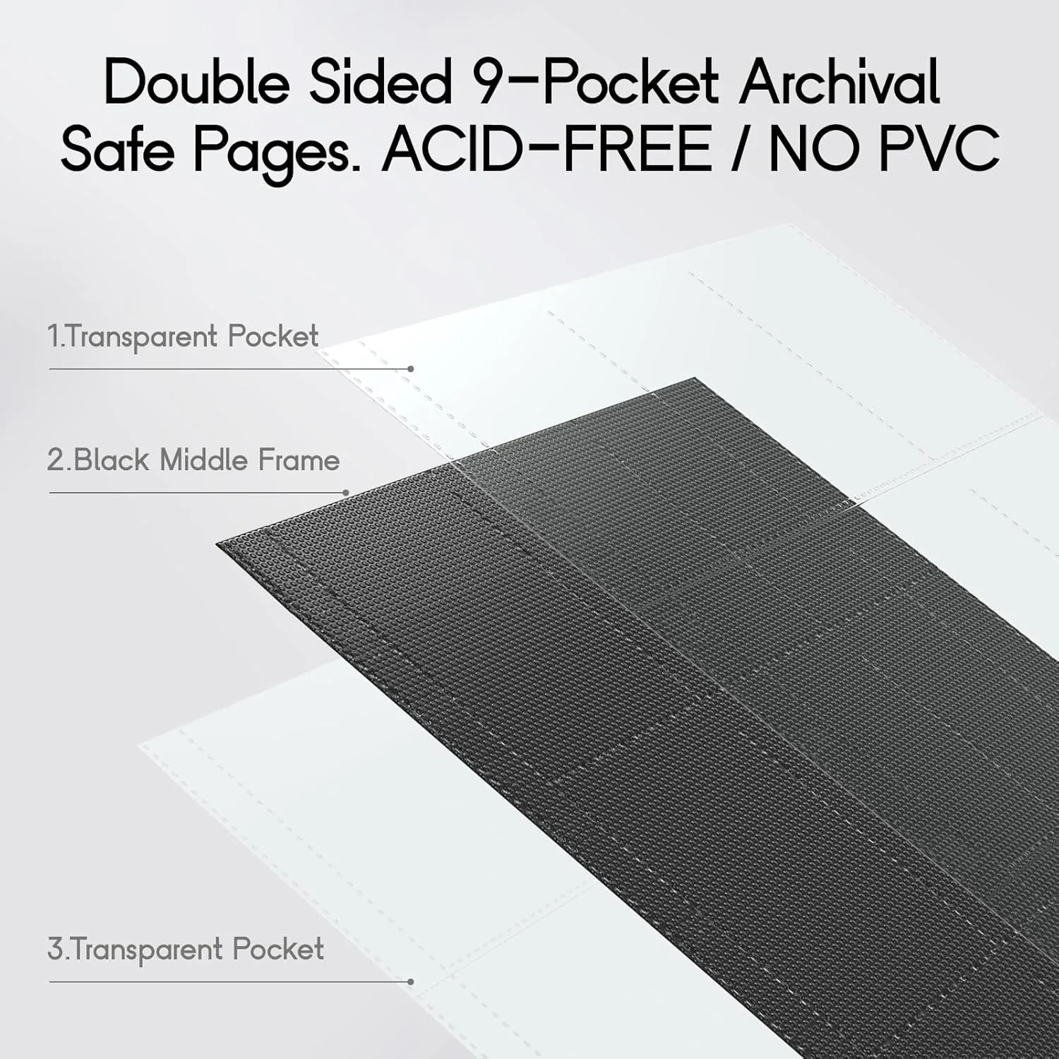Rayvol Premium 9-Pocket Card Binder - Fits 828 Trading Cards, Side Loading Ringless Card Collection Album for TCG and Sports Cards -Violet