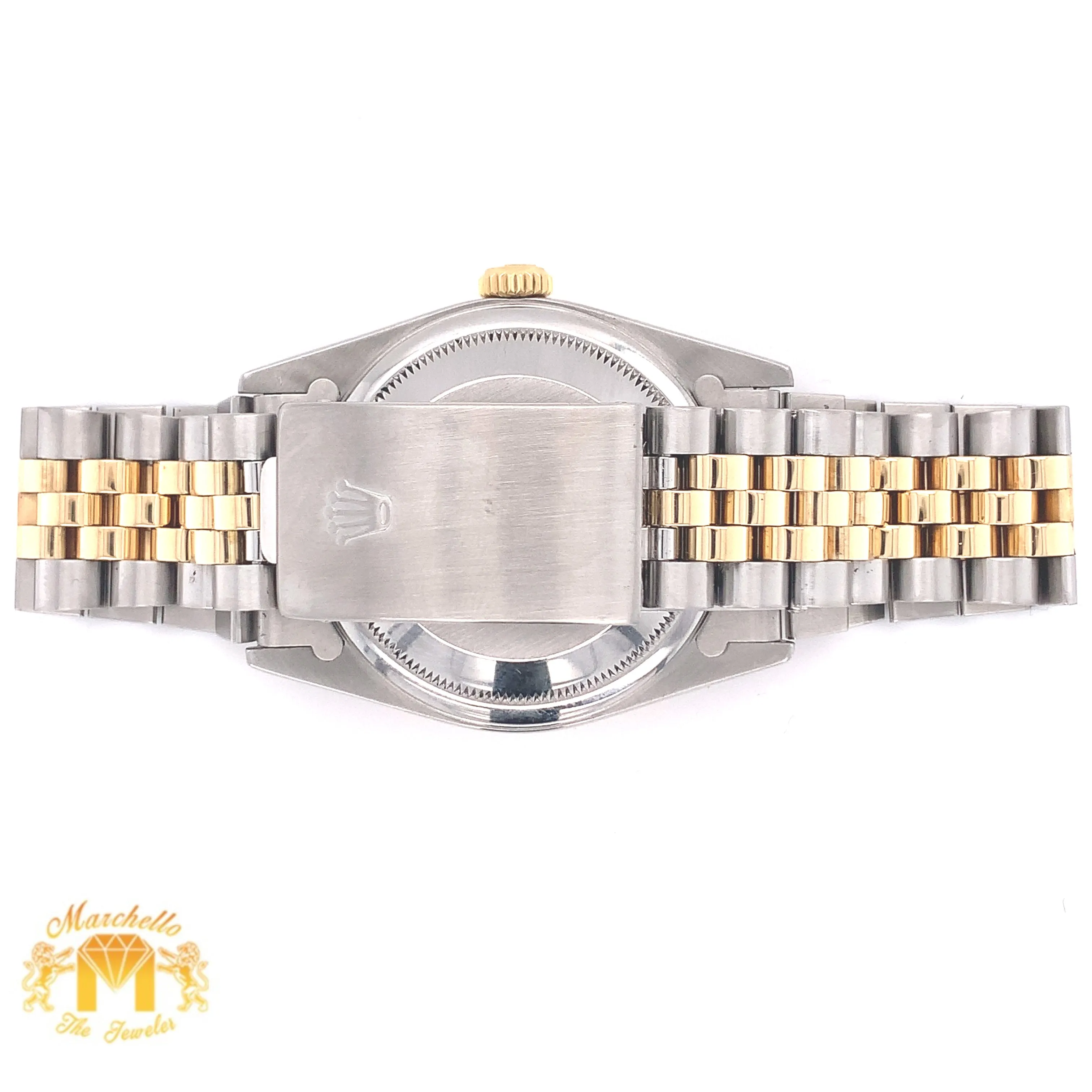 Rolex Datejust Watch with Two-tone Jubilee Bracelet (36 mm, quick set, royal blue dial)