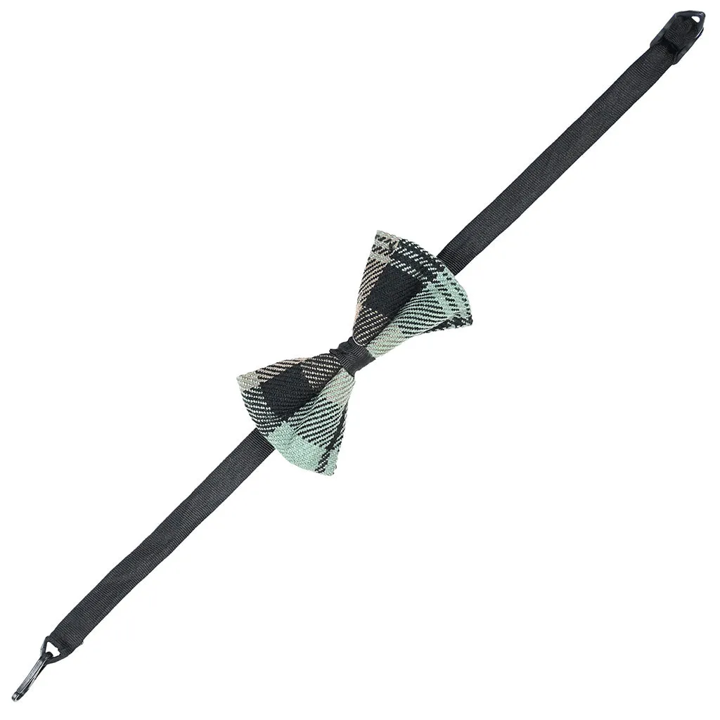 Scottish Bow Tie Tartan Black Watch Weathered