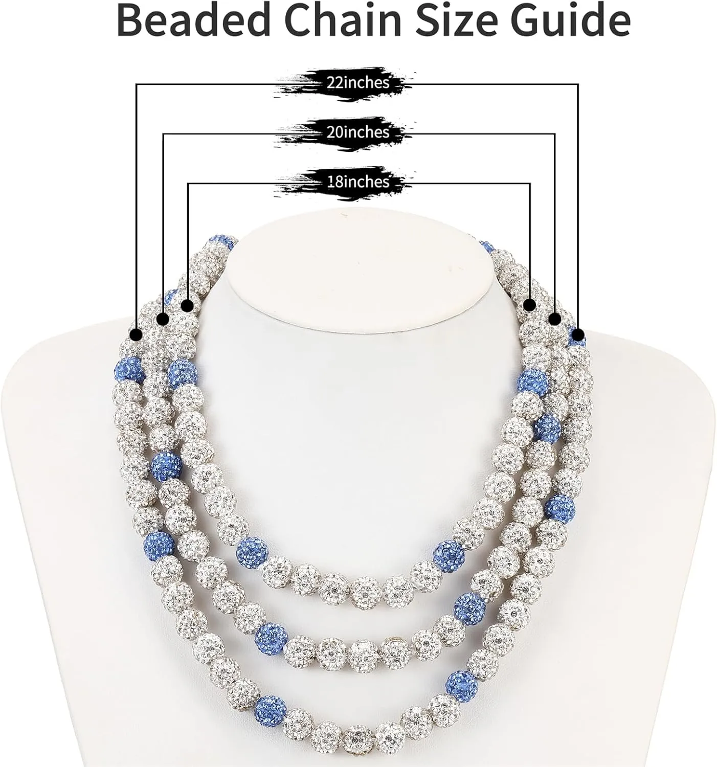 SKQIR Baseball Beaded Necklace for Men Bling Rhinestone Baseball Drip Accessories for Men Sparkly Diamond Ice Collection Baseball Chain Necklace Gifts for Baseball Player Team Lovers